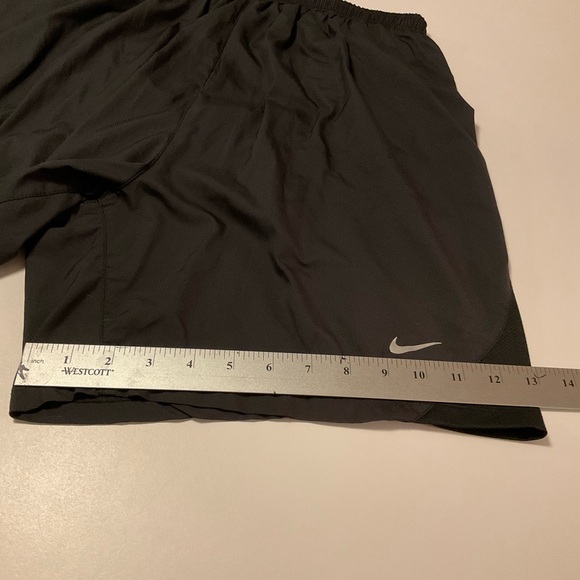 Nike Dri-Fit Athletic Shorts, Black, Lined, Drawstring, Back Zip Pocket, Sz L - Picture 11 of 11